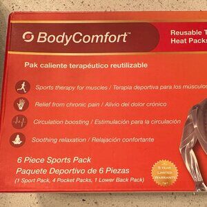 BodyComfort Heat Pack for Muscle, Joint, and Chronic Pain Relief – 6-Piece Sport
